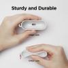 imageelago Liquid Silicone Case Compatible with AirPods Pro Case Cover  Keychain Included Triple Layer Protection Safeguard Design Supports Wireless Charging StoneWhite