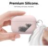imageelago Liquid Silicone Case Compatible with AirPods Pro Case Cover  Keychain Included Triple Layer Protection Safeguard Design Supports Wireless Charging StonePink