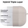 imageelago Liquid Silicone Case Compatible with AirPods Pro Case Cover  Keychain Included Triple Layer Protection Safeguard Design Supports Wireless Charging StoneStone