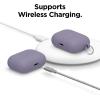 imageelago Liquid Silicone Case Compatible with AirPods Pro Case Cover  Keychain Included Triple Layer Protection Safeguard Design Supports Wireless Charging StoneLavender Grey