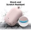 imageelago Liquid Silicone Case Compatible with AirPods Pro Case Cover  Keychain Included Triple Layer Protection Safeguard Design Supports Wireless Charging StonePink