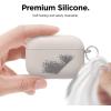 imageelago Liquid Silicone Case Compatible with AirPods Pro Case Cover  Keychain Included Triple Layer Protection Safeguard Design Supports Wireless Charging StoneStone