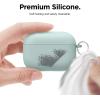 imageelago Liquid Silicone Case Compatible with AirPods Pro Case Cover  Keychain Included Triple Layer Protection Safeguard Design Supports Wireless Charging StoneMint