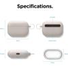 imageelago Liquid Silicone Case Compatible with AirPods Pro Case Cover  Keychain Included Triple Layer Protection Safeguard Design Supports Wireless Charging StoneStone