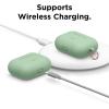 imageelago Original Case Compatible with Apple AirPods Pro Case  Protective Silicone Cover with Keychain Precise Cutout Supports Wireless Charging Pastel GreenPastel Green