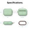 imageelago Original Case Compatible with Apple AirPods Pro Case  Protective Silicone Cover with Keychain Precise Cutout Supports Wireless Charging Pastel GreenPastel Green