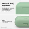 imageelago Original Case Compatible with Apple AirPods Pro Case  Protective Silicone Cover with Keychain Precise Cutout Supports Wireless Charging Pastel GreenPastel Green