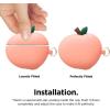 imageelago Peach Case Compatible with Apple AirPods Pro Case 3D Cute Design Case Cover with Keychain Supports Wireless Charging Peach US Patent RegisteredPeach
