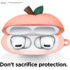 imageelago Peach Case Compatible with Apple AirPods Pro Case 3D Cute Design Case Cover with Keychain Supports Wireless Charging Peach US Patent RegisteredPeach