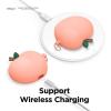 imageelago Peach Case Compatible with Apple AirPods Pro Case 3D Cute Design Case Cover with Keychain Supports Wireless Charging Peach US Patent RegisteredPeach