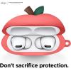 imageelago Peach Case Compatible with Apple AirPods Pro Case 3D Cute Design Case Cover with Keychain Supports Wireless Charging Peach US Patent RegisteredRed