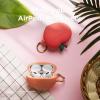 imageelago Peach Case Compatible with Apple AirPods Pro Case 3D Cute Design Case Cover with Keychain Supports Wireless Charging Peach US Patent RegisteredRed