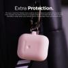 imageelago Silicone Case with Keychain Compatible with Apple AirPods 2 Wireless Charging Case Front LED Visible AntiSlip Coating Inside Premium Silicone BlackLovely Pink