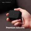 imageelago Suit Case Compatible with AirPods Pro Case Black  Premium Silicone Shock Absorbing Drop Protection Supports Wireless Charging Adhesive Tapes IncludedBlack