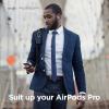 imageelago Suit Case Compatible with AirPods Pro Case Black  Premium Silicone Shock Absorbing Drop Protection Supports Wireless Charging Adhesive Tapes IncludedJean Indigo