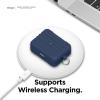 imageelago Suit Case Compatible with AirPods Pro Case Black  Premium Silicone Shock Absorbing Drop Protection Supports Wireless Charging Adhesive Tapes IncludedJean Indigo