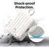 imageelago Suit Case Compatible with AirPods Pro Case Black  Premium Silicone Shock Absorbing Drop Protection Supports Wireless Charging Adhesive Tapes IncludedWhite