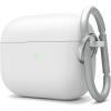 imageelago Liquid Silicone Case Compatible with AirPods Pro Case Cover  Keychain Included Triple Layer Protection Safeguard Design Supports Wireless Charging StoneWhite