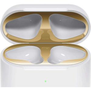 imageelago AirPods 2 Dust Guard Rose Gold 2 Sets DustProof Metal Cover Luxurious Finish Watch Installation Video  Compatible with Apple AirPods 2 Wireless Charging Case US Patent RegisteredGold