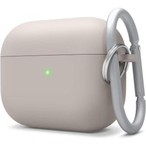 imageelago Liquid Silicone Case Compatible with AirPods Pro Case Cover  Keychain Included Triple Layer Protection Safeguard Design Supports Wireless Charging StoneStone
