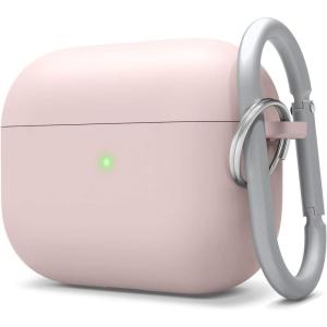 imageelago Liquid Silicone Case Compatible with AirPods Pro Case Cover  Keychain Included Triple Layer Protection Safeguard Design Supports Wireless Charging StonePink