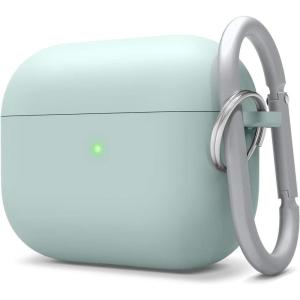 imageelago Liquid Silicone Case Compatible with AirPods Pro Case Cover  Keychain Included Triple Layer Protection Safeguard Design Supports Wireless Charging StoneMint