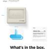 imageelago AW3 Silicone Case Compatible with Airpods Pro Case Cover  Classic Monitor Design Visible LED Light Supports Wireless Charging US Patent Registered