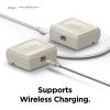imageelago AW3 Silicone Case Compatible with Airpods Pro Case Cover  Classic Monitor Design Visible LED Light Supports Wireless Charging US Patent Registered