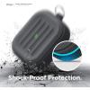 imageelago Armor Case Designed for Apple AirPods Pro Case Tough Drop Protection Shock Resistant Made from Durable Silicone US Patent Registered BlackDark Grey