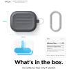 imageelago Armor Case Designed for Apple AirPods Pro Case Tough Drop Protection Shock Resistant Made from Durable Silicone US Patent Registered BlackDark Grey