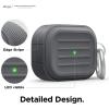 imageelago Armor Case Designed for Apple AirPods Pro Case Tough Drop Protection Shock Resistant Made from Durable Silicone US Patent Registered BlackDark Grey