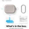 imageelago Armor Case Designed for Apple AirPods Pro Case Tough Drop Protection Shock Resistant Made from Durable Silicone US Patent Registered BlackStone