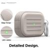imageelago Armor Case Designed for Apple AirPods Pro Case Tough Drop Protection Shock Resistant Made from Durable Silicone US Patent Registered BlackStone