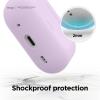 imageelago Compatible with AirPods Pro 2 Case 2022 Silicone Case with Keychain Front LED Visible Supports Wireless Charging LavenderLavender