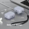 imageelago Compatible with AirPods Pro 2 Case 2022 Silicone Case with Keychain Front LED Visible Supports Wireless Charging LavenderLight Blue