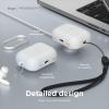imageelago Compatible with AirPods Pro 2 Case 2022 Silicone Case with Keychain Front LED Visible Supports Wireless Charging LavenderNightglow Blue