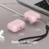 imageelago Compatible with AirPods Pro 2nd Generation Case 2022 Protective Silicone Case Compatible with Apple AirPods Pro 2 Front LED Visible Supports Wireless Charging Jean IndigoLovely Pink