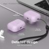 imageelago Compatible with AirPods Pro 2nd Generation Case 2022 Protective Silicone Case Compatible with Apple AirPods Pro 2 Front LED Visible Supports Wireless Charging Jean IndigoLavender