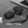 imageelago Compatible with AirPods Pro 2nd Generation Case 2022 Protective Silicone Case Compatible with Apple AirPods Pro 2 Front LED Visible Supports Wireless Charging Jean IndigoBlack