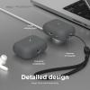 imageelago Compatible with AirPods Pro 2nd Generation Case 2022 Protective Silicone Case Compatible with Apple AirPods Pro 2 Front LED Visible Supports Wireless Charging Jean IndigoDark Grey