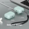 imageelago Compatible with AirPods Pro 2nd Generation Case 2022 Protective Silicone Case Compatible with Apple AirPods Pro 2 Front LED Visible Supports Wireless Charging Jean IndigoMint