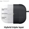 imageelago Liquid Hybrid Case Compatible with AirPods Pro 2nd Generation Case Cover  Compatible with AirPods Pro 2 Case Triple Layer Protection Keychain Included Dust Resistant Shockproof WhiteBlack