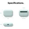 imageelago Liquid Silicone Case Compatible with AirPods Pro Case Cover  Triple Layer Protection Safeguard Design Supports Wireless Charging Visible LED Light MintMint