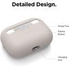 imageelago Liquid Silicone Case Compatible with AirPods Pro Case Cover  Triple Layer Protection Safeguard Design Supports Wireless Charging Visible LED Light MintStone
