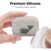 imageelago Liquid Silicone Case Compatible with AirPods Pro Case Cover  Triple Layer Protection Safeguard Design Supports Wireless Charging Visible LED Light MintStone
