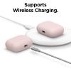 imageelago Liquid Silicone Case Compatible with AirPods Pro Case Cover  Triple Layer Protection Safeguard Design Supports Wireless Charging Visible LED Light MintPink