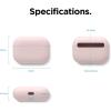 imageelago Liquid Silicone Case Compatible with AirPods Pro Case Cover  Triple Layer Protection Safeguard Design Supports Wireless Charging Visible LED Light MintPink