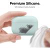 imageelago Liquid Silicone Case Compatible with AirPods Pro Case Cover  Triple Layer Protection Safeguard Design Supports Wireless Charging Visible LED Light MintMint