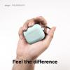 imageelago Silicone Case Compatible with AirPods 3rd Generation Case  Compatible with AirPods 3 Cover Carabiner Included Supports Wireless Charging Shock Resistant Full Protection Jean Indigomint green