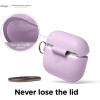 imageelago Silicone Case Compatible with AirPods 3rd Generation Case  Compatible with AirPods 3 Cover Carabiner Included Supports Wireless Charging Shock Resistant Full Protection Jean IndigoLavender